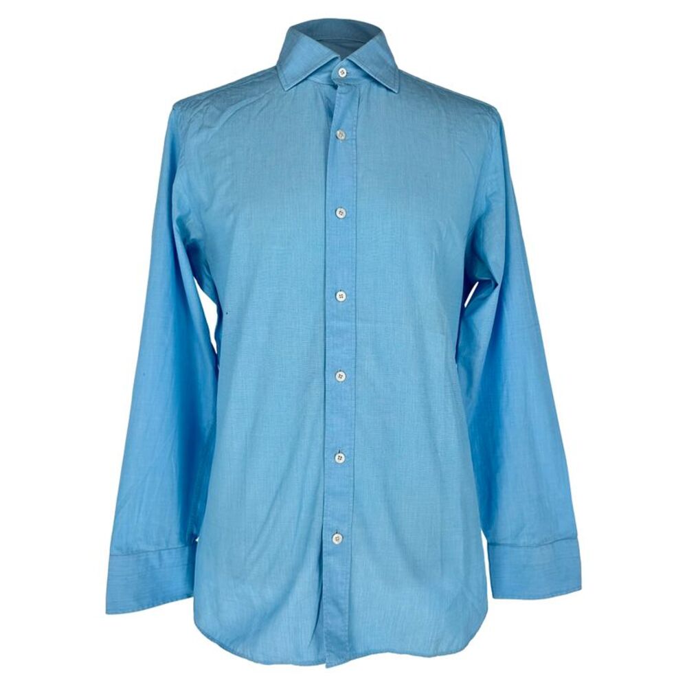 Tom Ford Button-Down Shirt in Blue Cotton